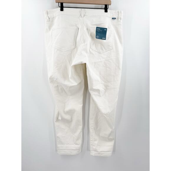 JAG Carter Jeans Size 16W NWT Midrise Girlfriend White Plus Curvy Cotton Stretch - Picture 4 of 16